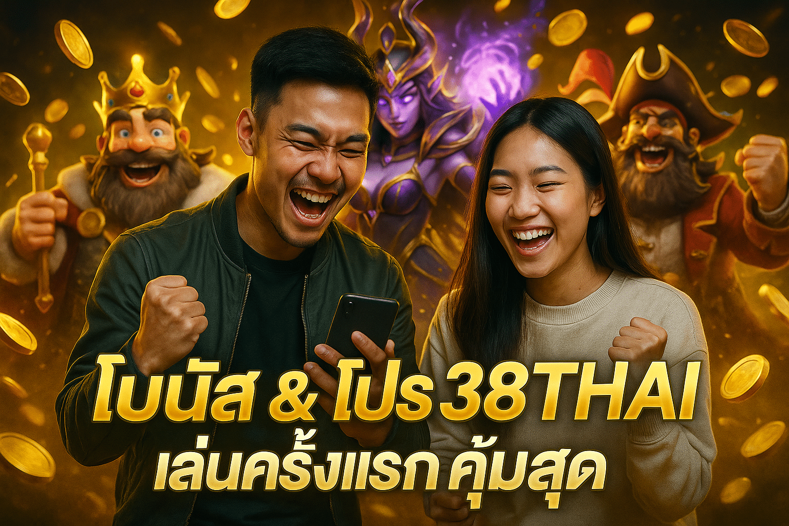 โบนัส & โปร 38THAI เล่นครั้งแรกคุ้มสุด