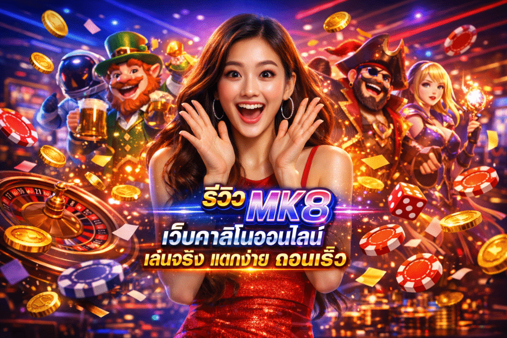 รีวิว MK8 เว็บคาสิโนออนไลน์ เล่นจริง แตกง่าย ถอนเร็ว